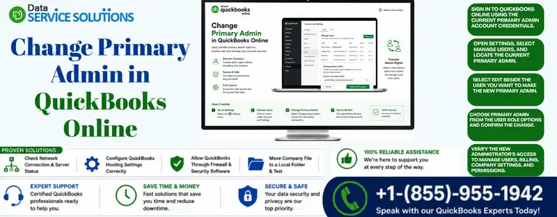 change primary admin in quickbooks online