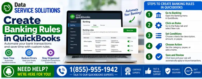 create banking rules in quickbooks