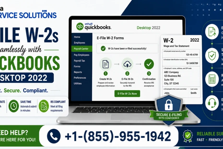 e-file w-2s with quickbooks desktop