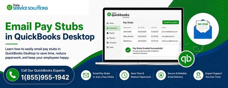 email pay stubs in quickbooks desktop