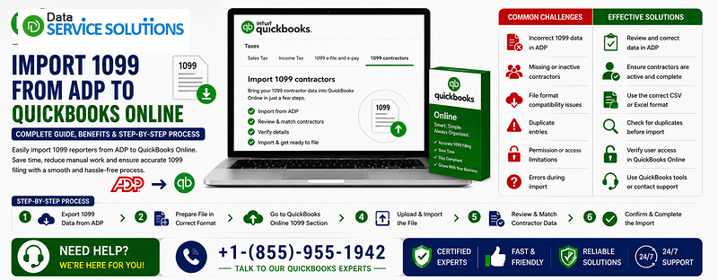 import 1099 from adp to quickbooks online