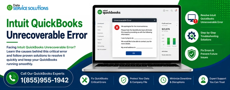 intuit quickbooks unrecoverable error