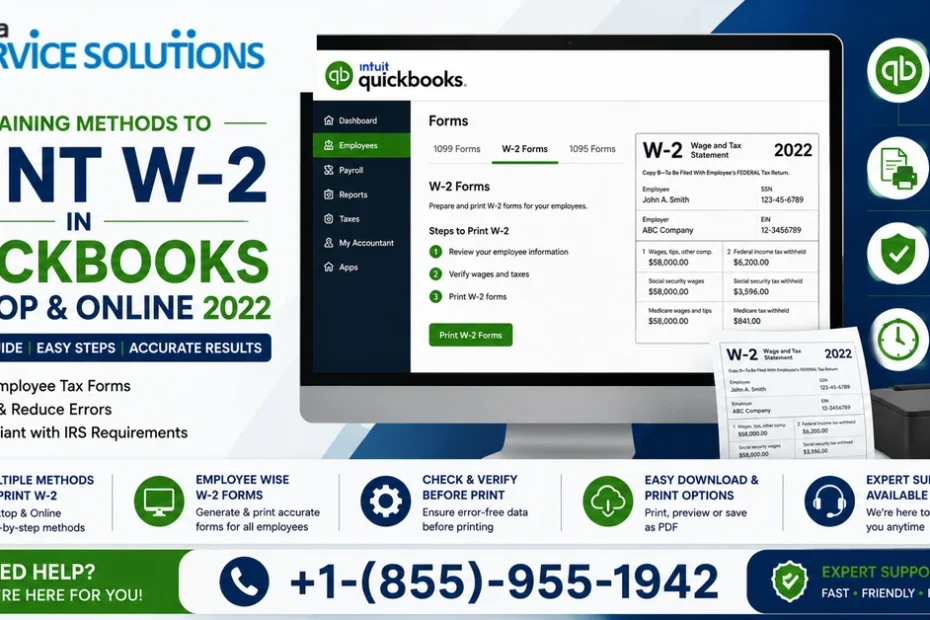 print w-2 in quickbooks without errors using this simple method