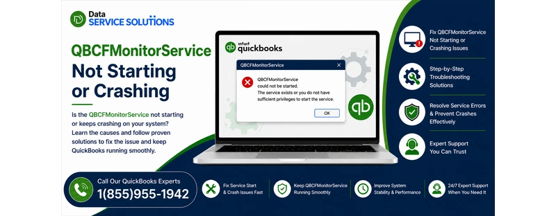 qbcfmonitorservice not starting or crashing