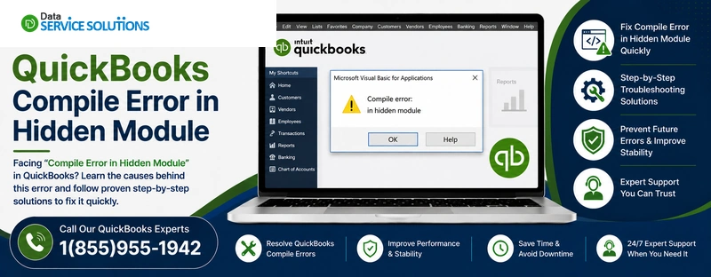 quickbooks compile error in hidden module