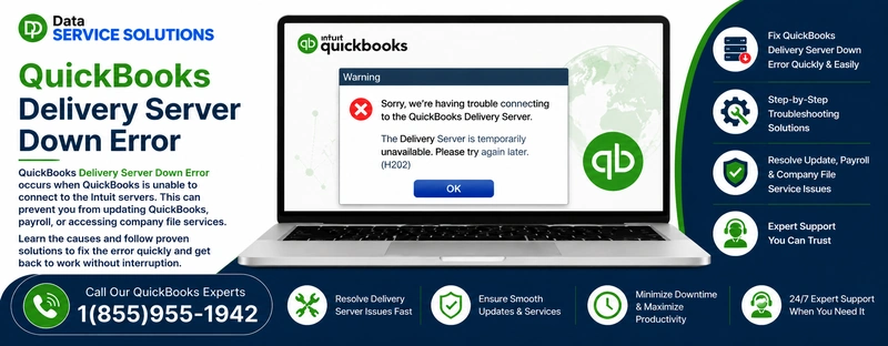 quickbooks delivery server down error