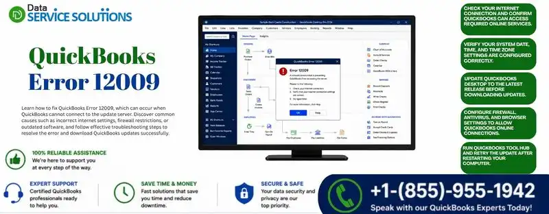 quickbooks error 12009