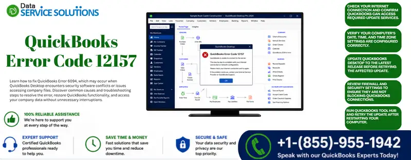 quickbooks error 12157