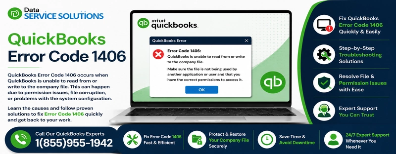 quickbooks error 1406