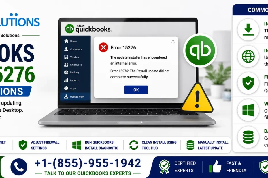 quickbooks error 15276