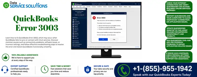 quickbooks error 3003