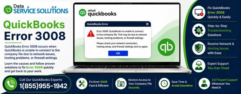 quickbooks error 3008