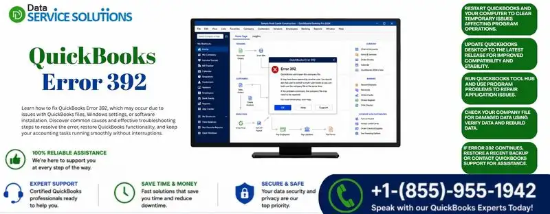 quickbooks error 392