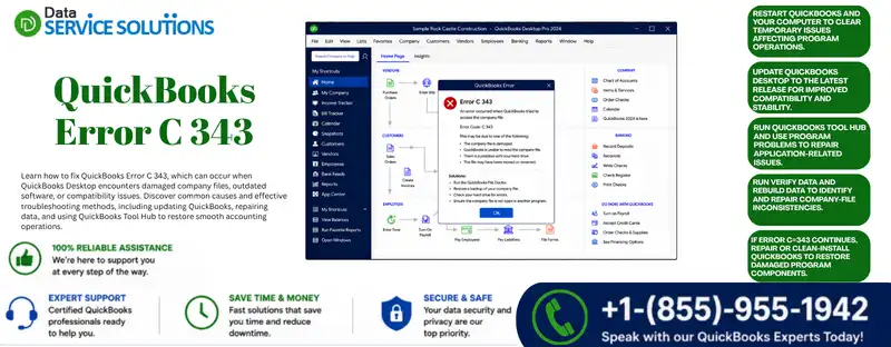 quickbooks error c 343