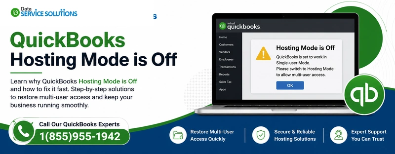 quickbooks hosting mode is off