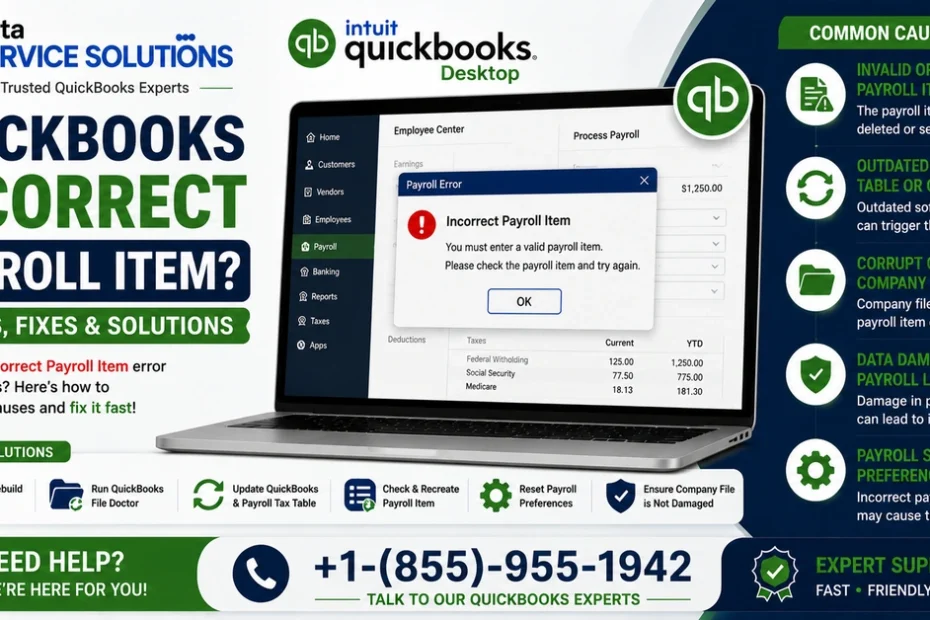 quickbooks incorrect payroll