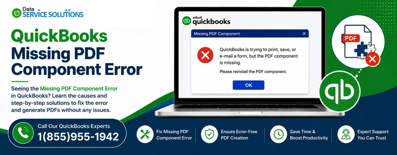 quickbooks missing pdf component error