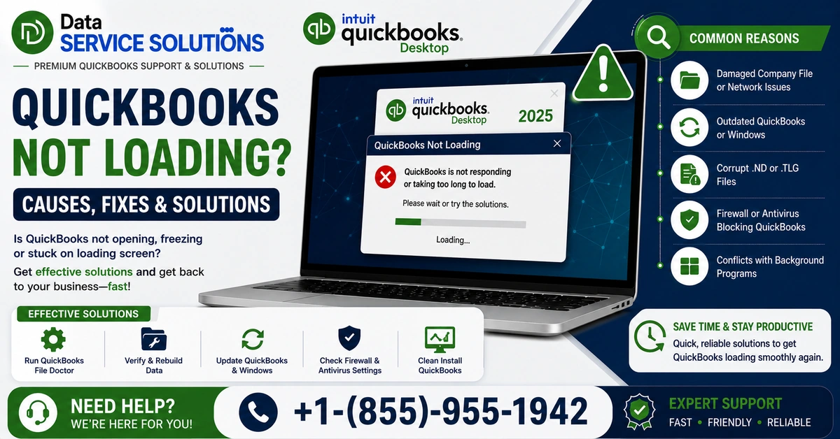 quickbooks not loading