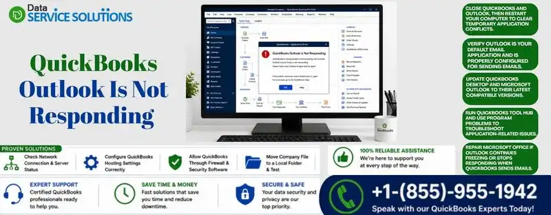 quickbooks outlook is not responding