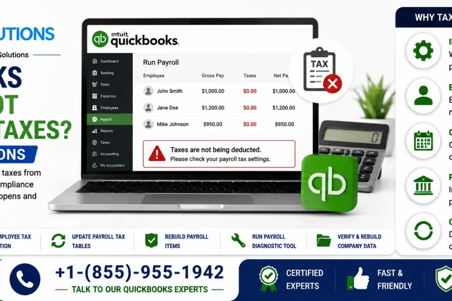 quickbooks payroll not deducting taxes