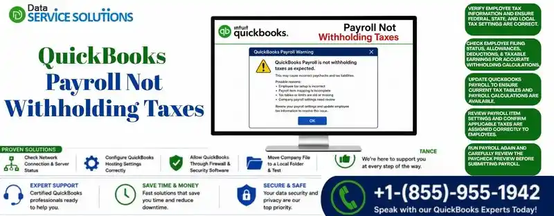 quickbooks payroll not withholding taxes