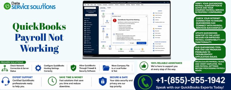 quickbooks payroll not working