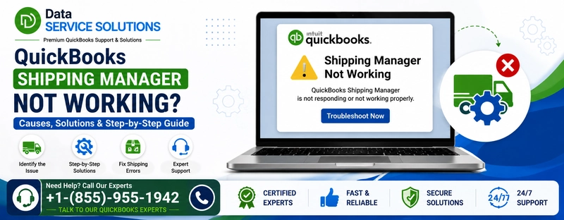 quickbooks shipping manager not working