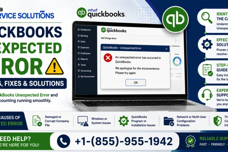 quickbooks unexpected error