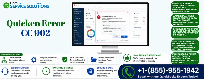 quicken error cc 902