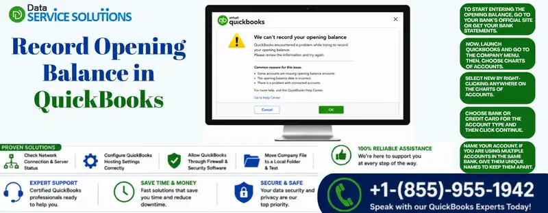 record opening balance in quickbooks