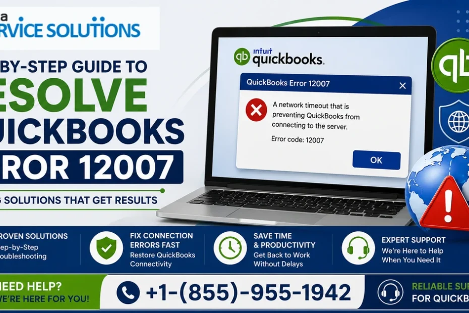 quickbooks error 12007