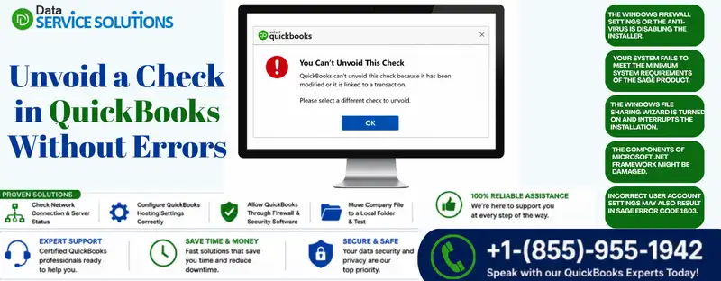 unvoid a check in quickbooks without errors